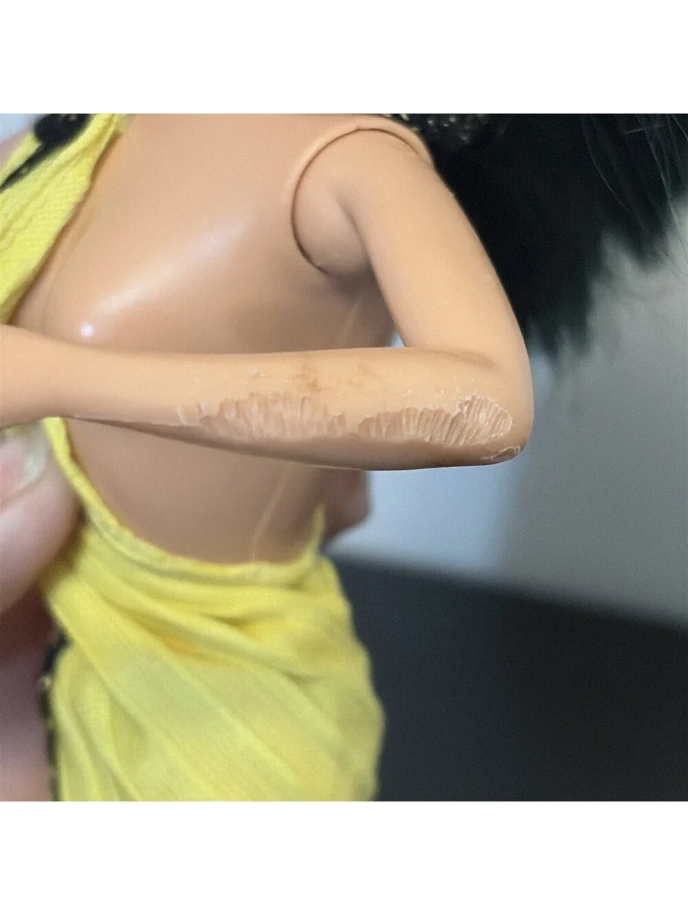 Vintage Barbie Doll Kira Black Hair with Dress With Flaws